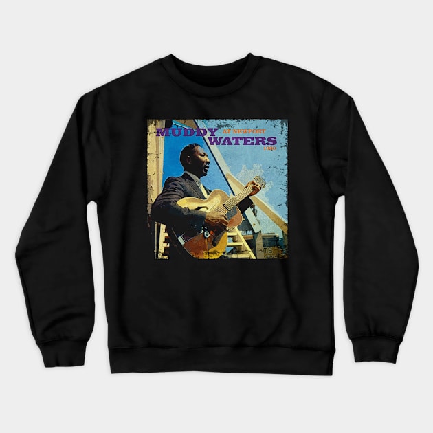 Soul Of The Delta Muddy Waters' Expressions Crewneck Sweatshirt by Silly Picture